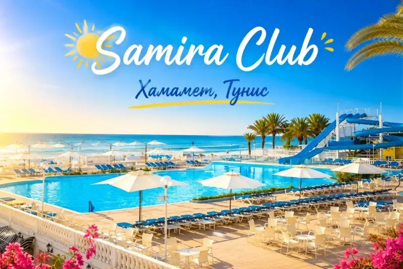 Ранни записвания 2027 на първа линия в Хамамет, Тунис: Полет от Варна + 7 All Inclusive нощувки в хотел Samira Club
