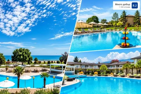 Ранни записвания на първа линия в Литохоро, Гърция: Нощувка на база All Inclusive + 3 басейна, чадър и шезлонг на плажа в Dion Palace Resort & Spa 5*